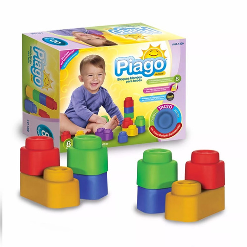 BLOQUES BLANDOS PARA BEBES 8 PIEZAS PIAGO DE RASTI