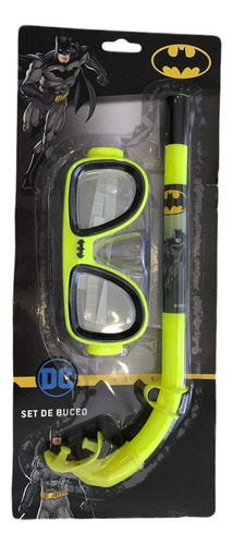 SET DE BUCEO MASCARA Y SNORKEL BATMAN DC COMICS