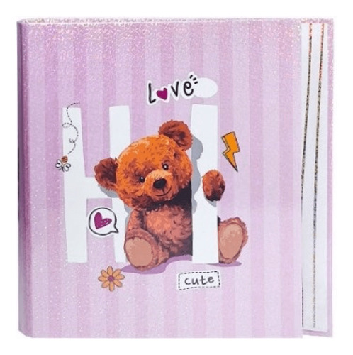 CARPETA ESCOLAR 3X40 COMFY BEAR HOLOGLITTER REXON
