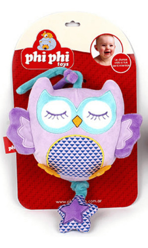 CUNERO MUSICAL BUHO 14CM PHI PHI TOYS