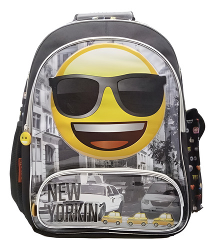 MOCHILA ESPALDA 18 CON EMOJI NEW YORKIN CRESKO
