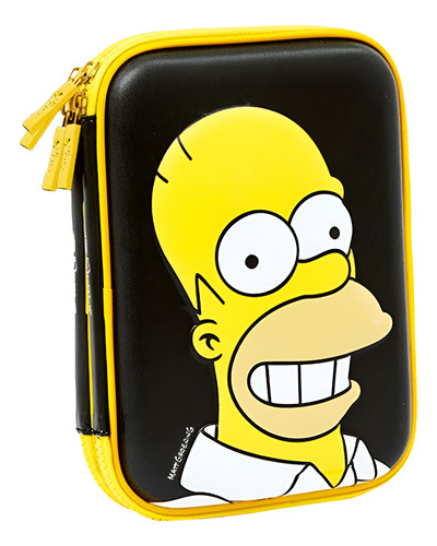 CARTUCHERA CANOPLA MOOVING DE 2 PISOS DOBLE EVA SIMPSONS
