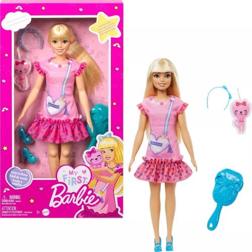 MUÑECA MY FIRST BARBIE CON GATO MALIBU ROBERTS