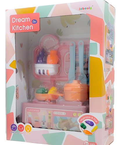 SUPER SET DE COCINA CON ACCESORIOS DREAM KITCHEN