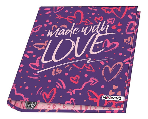 CARPETA ESCOLAR N3 3 ANILLOS 40CM LOVE MOOVING