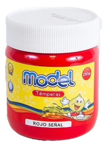 TEMPERA PINTURA MODEL POTE 250G COLOR ROJO SEÑAL