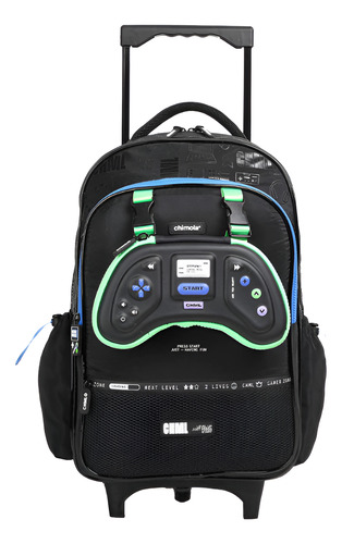CHIMOLA MOCHILA CON CARRO DE 18 GAMER BLACK FS89