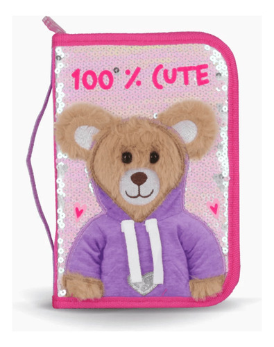 CARTUCHERA CANOPLA DESPLEGABLE 1 PISO TEDDY FOOTY