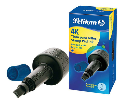 TINTA PARA RECARGAR SELLO GOMA PELIKAN 4K 30CC AZUL