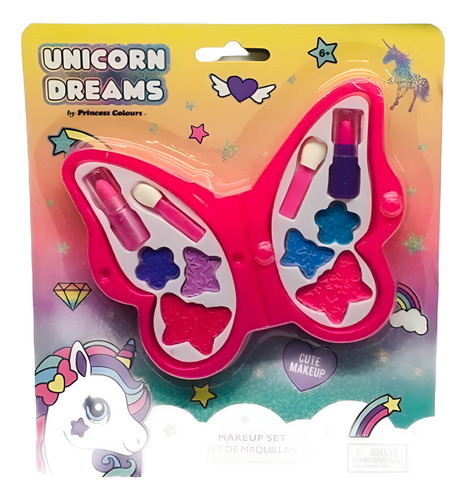 SET MAQUILLAJE INFANTIL MAKE UP MARIPOSA UNICORNIO DREAMS