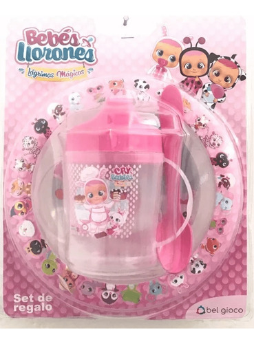 SET DE REGALO BOWL Y TOMASOLITO CON CUCHARA CRY BABIES