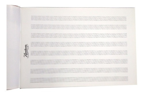 CUADERNO DE MUSICA PENTAGRAMADO 20 HOJAS RIVADAVIA