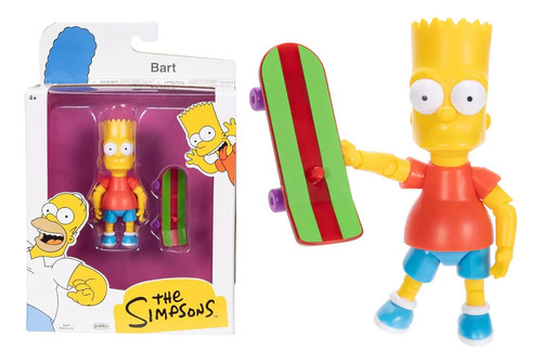 FIGURA DE ACCIÓN BART SIMPSON 13CM LOS SIMPSONS JAKKS