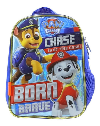 MOCHILA ESPALDA 12 CHASE PATRULLA CANINA PAW PATROL
