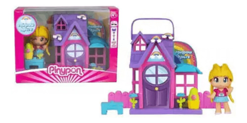 SET CASITA ARCOÍRIS RAINBOW HOUSE CON ACCESORIOS PINYPON