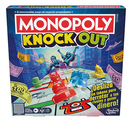 JUEGO DE MESA MONOPOLY KNOCK OUT FAMILIAR HASBRO