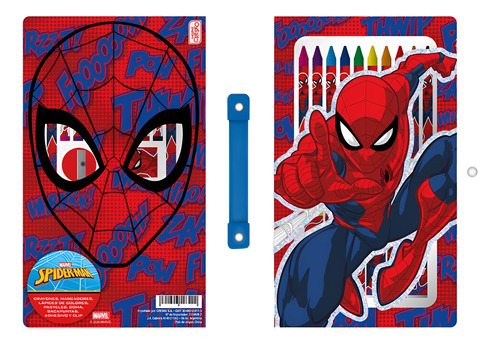 KIT ESCOLAR SET DE ARTE SPIDERMAN 42 PIEZAS