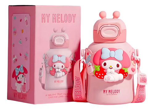 TERMO KAWAII HELLO KITTY KUROMI MY MELODY 480ML SANRIO
