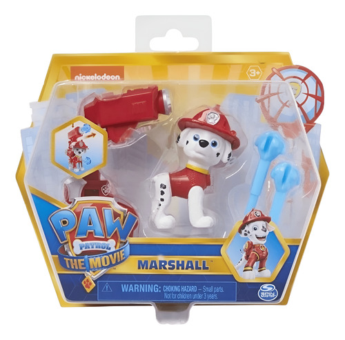 FIGURA COLECCIONABLE MARSHALL 6CM PAW PATROL THE MOVIE