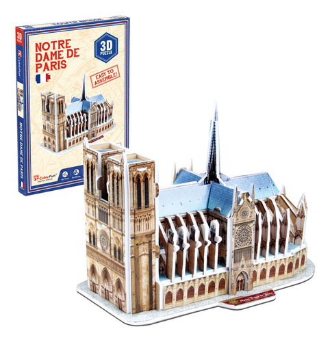 CUBIC FUN ROMPECABEZAS 3D NOTRE DAME PARIS 39 PIEZAS