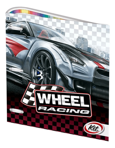 CARPETA ESCOLAR 3X40 WHEEL RACING CON ELASTICO INKDROP