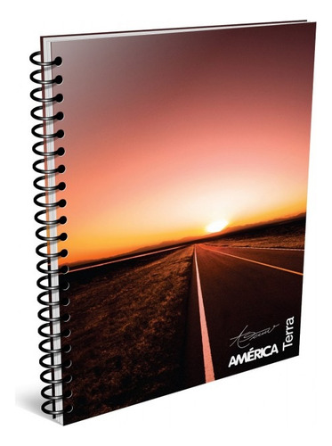 CUADERNO ESPIRALADO AMERICA TERRA CUADRICULADO 80 HOJAS X10