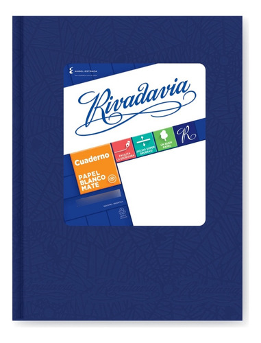 CUADERNO TAPA CARTON 16X21 50 HOJAS ARAÑA AZUL