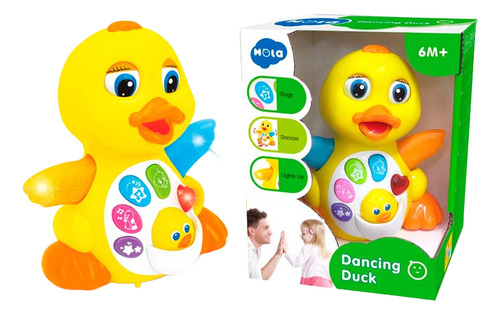 HOLA BABY PLAYSET PATO BAILARIN CON LUCES Y MUSICA