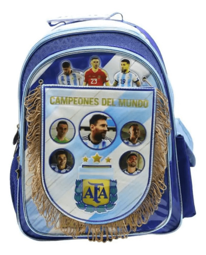 MOCHILA ESPALDA 16 CON BANDERÍN AFA SELECCIÓN ARGENTINA