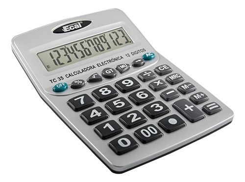 CALCULADORA ECAL GRANDE TC 35 12 DIGITOS LAMA