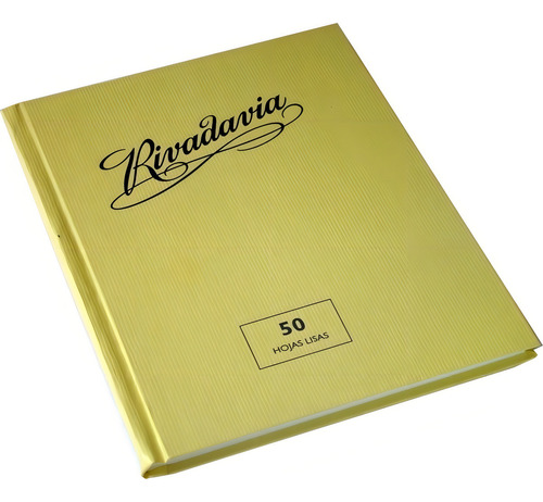 CUADERNO TAPA DURA LISO 50H RIVADAVIA