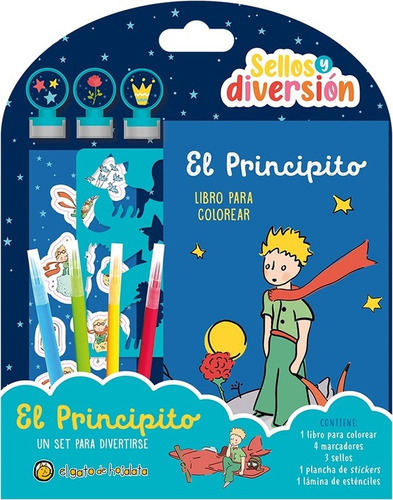 LIBRO PARA COLOREAR EL PRINCIPITO SELLOS Y DIVERSIÓN
