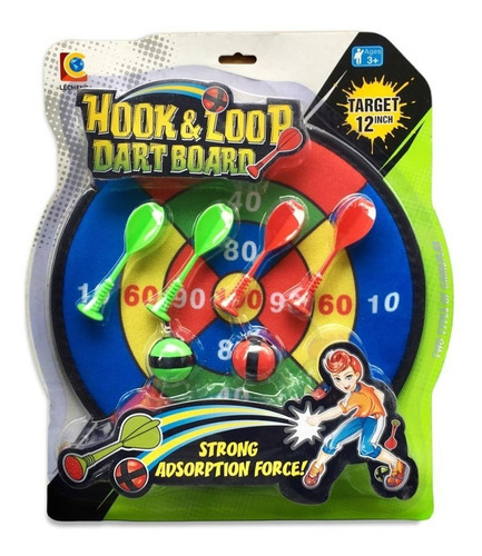 TIRO AL BLANCO HOOK & LOOP DART BOARD 39CMX34CMX4CM