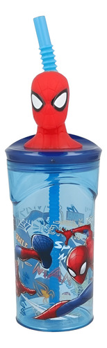 VASO INFANTIL SPIDERMAN ESTATUILLA CON SORBETE