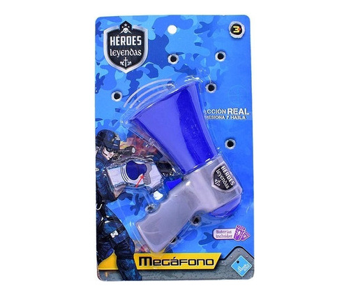 MEGAFONO DE ACCION REAL JUEGO DE POLICIA EL DUENDE AZUL