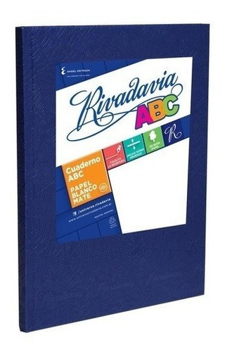 CUADERNO RIVADAVIA ABC AZUL 98 HOJAS RAYADAS