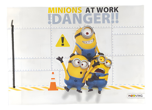 Carpeta N5 Dos Tapas Minions Mooving Minions At Work Danger