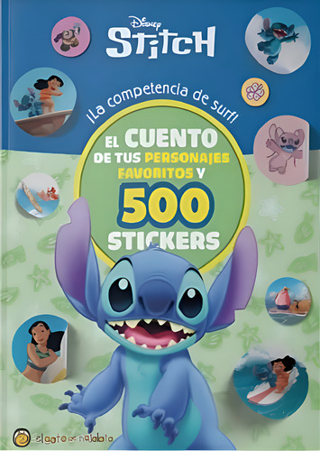 Stitch La Compentencia De Surf! El Cuento Y 500 Stickers