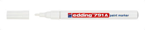 Marcador Permanente Tinta Base De Esmalte Edding 791 Blanco