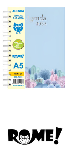 Agenda 2026 A5 Dia Por Pagina Winter Rome