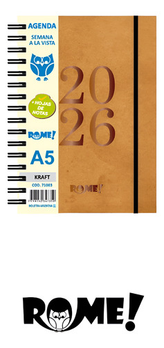 Agenda 2026 A5 Kraft Semana A La Vista Rome