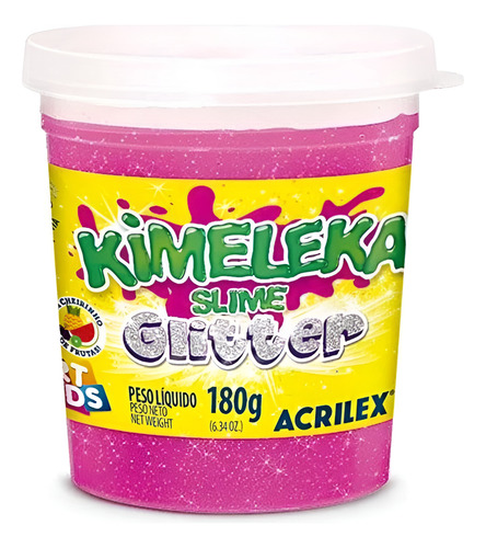 Slime Acrilex Kimeleka 180 Gramos Glitter Art Kids