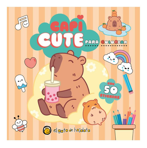 Capi Cute Para Colorear Editorial Guadal Tapa Blanda