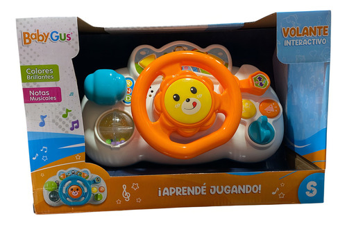 Volante Interactivo Musical Baby Gus Sonidos Luces Musical