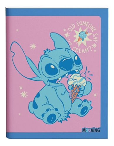 Cuaderno 16x21 Mooving Tapa Flexible 48 Hojas Rayado Stitch