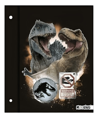 Carpeta Nro. 3 Dos Tapas Jurassic World Mooving