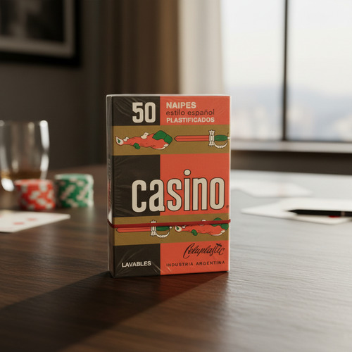 Naipes Casino Mazo X 50 Cartas X Unidad Color Rojo/verde