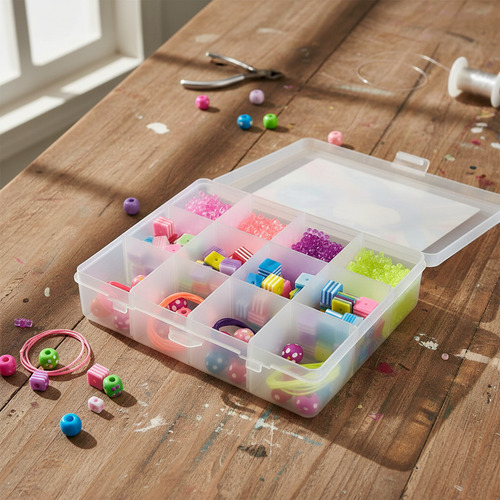 Caja Lookmania 12 Divisiones Grande Infantil Acrílico