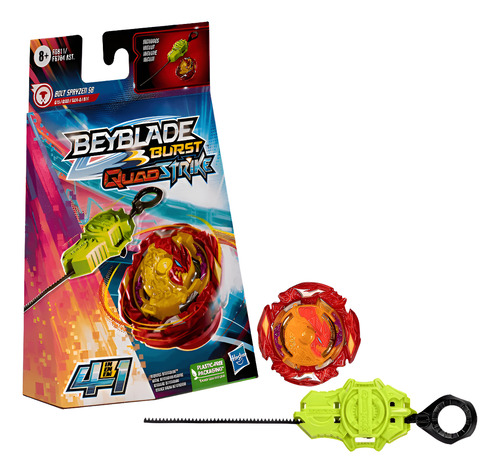 Trompo Beyblade Burst Quadstrike Kit Inicial Surtido