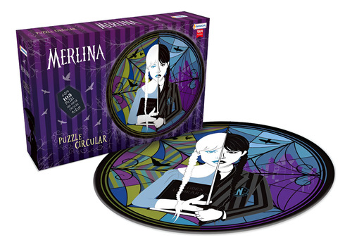 Merlina Puzzle Circular Rompecabezas 105 Wednesday Tapimovil